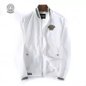 versace chaqueta bomber broderies designer medusa header zipper white